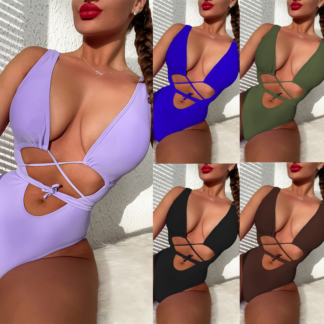 Damen eleganter Cut-Out Badeanzug Echo Archiv