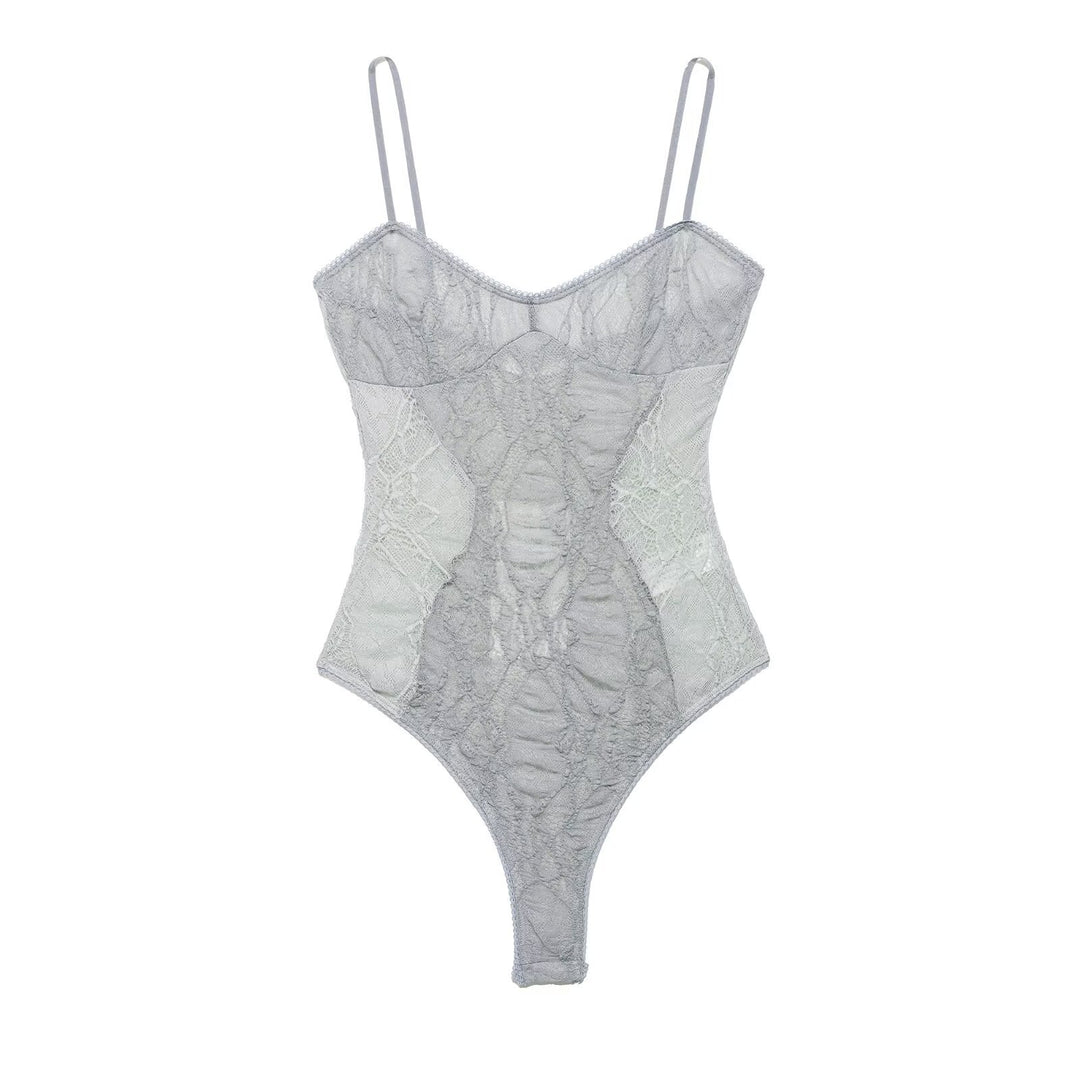 Damen Spitzenbody mit verführerischem Design und zarten Trägern Echo Archiv