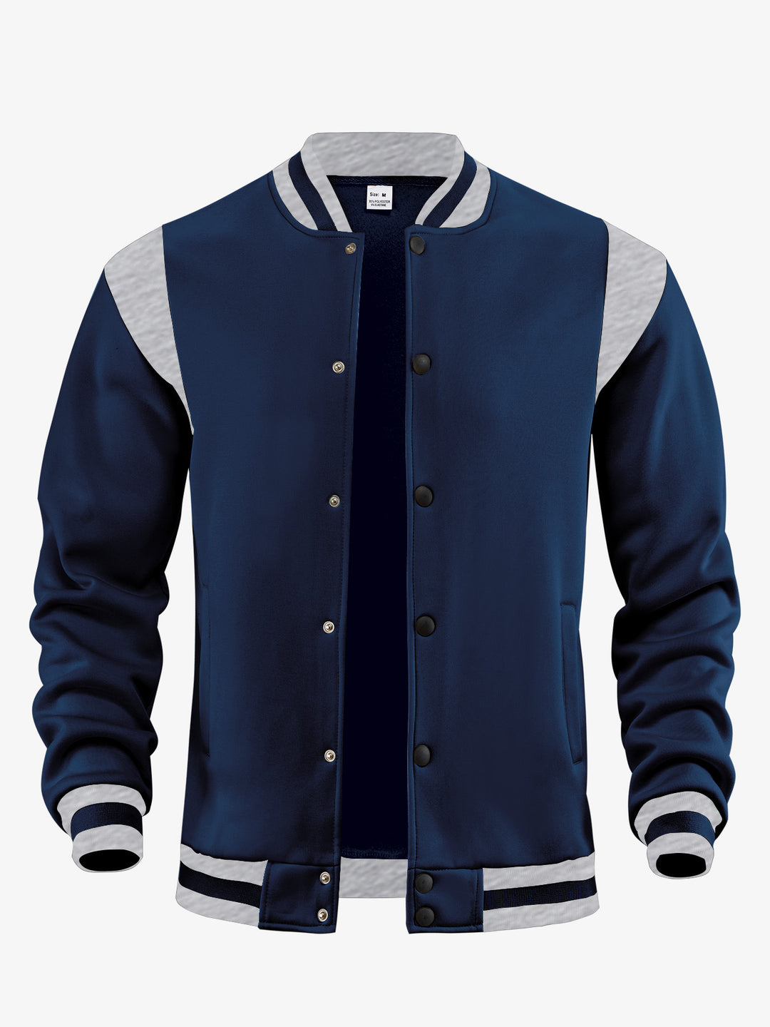 Herren Baseballjacke mit kontrastierenden Ärmeln Echoarchiv