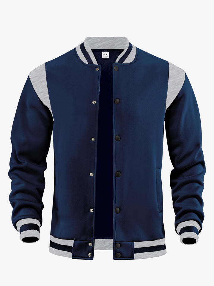 Herren Baseballjacke mit kontrastierenden Ärmeln Echoarchiv
