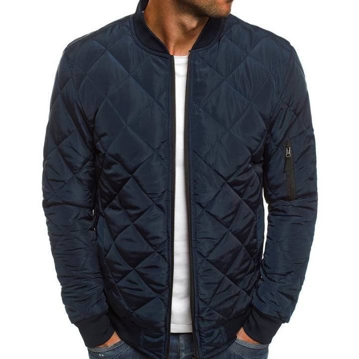 Herren gesteppte Freizeitjacke mit praktischem Reißverschluss und elastischen Bündchen Echoarchiv