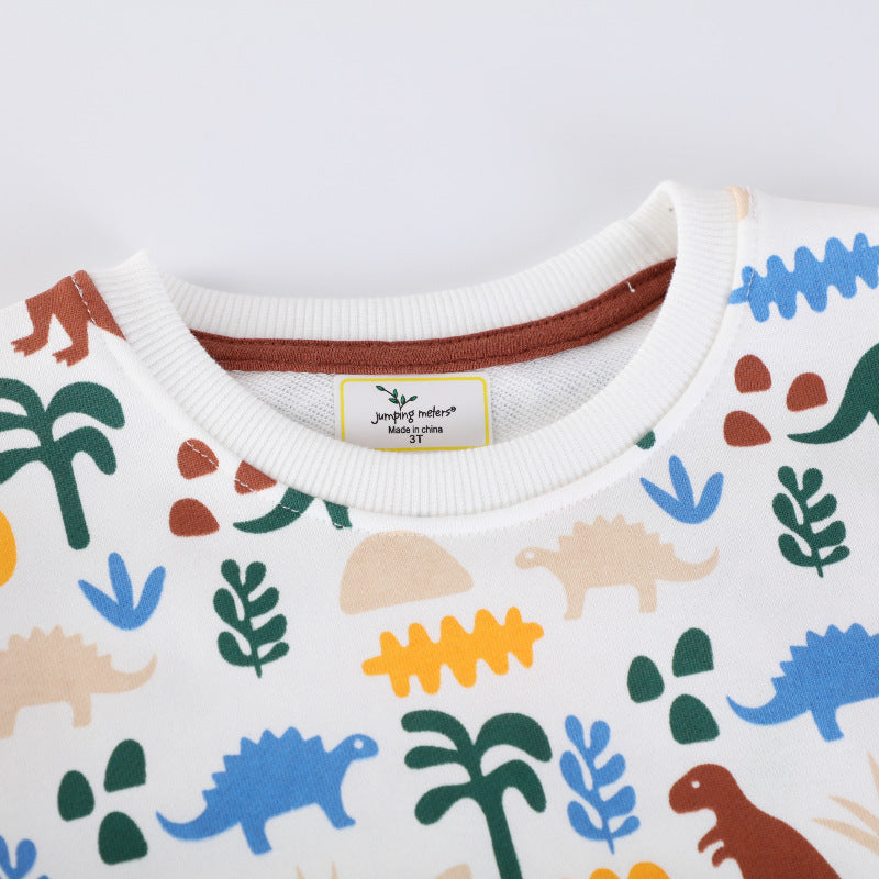 Jungen Sweatshirt mit lebhaftem Dinosaurier-Muster Echo Archiv