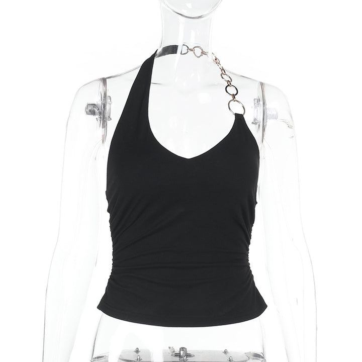 Damen Sportliches Haltertop mit dekorativem Ringdetail Echo Archiv
