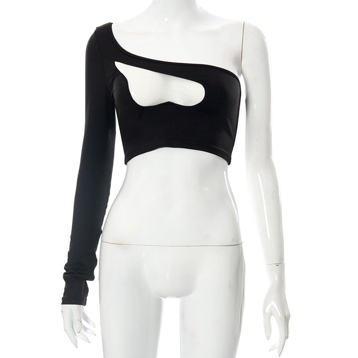 Damen asymmetrisches Cut-Out Shirt Echo Archiv