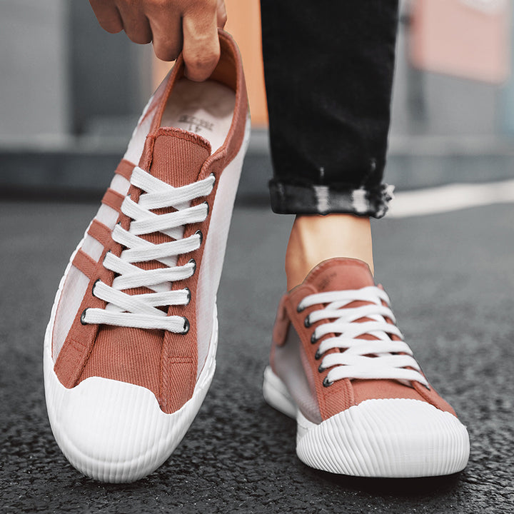 Herren atmungsaktive Low-Top Sneaker mit transparenten Mesh-Einsätzen – Norré