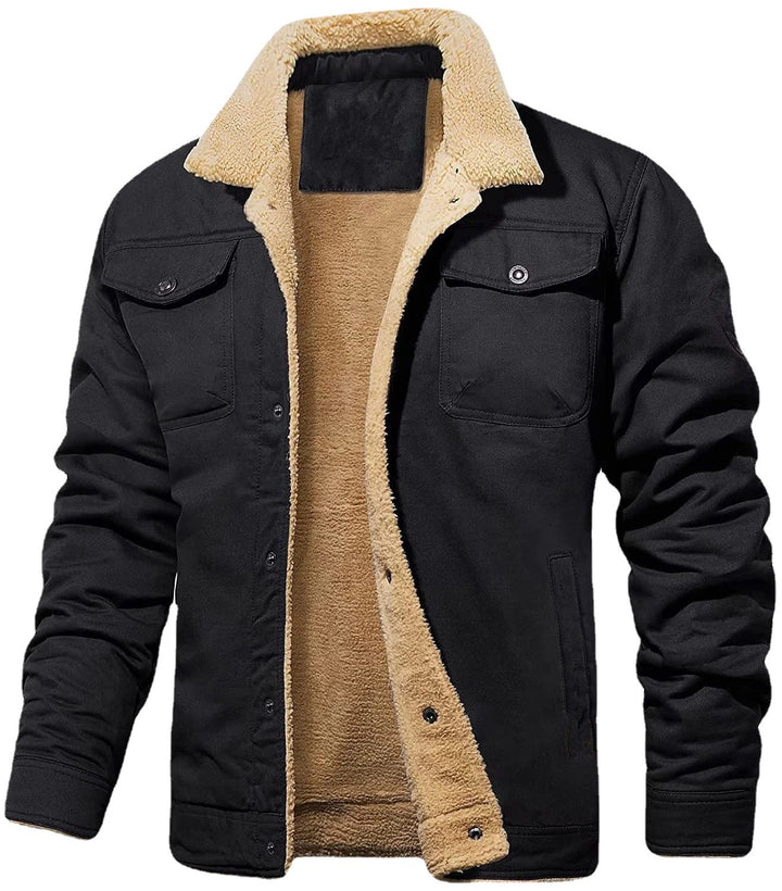 Herren Utility-Jacke mit wärmendem Innenfutter und stylischem Umlegekragen Echoarchiv