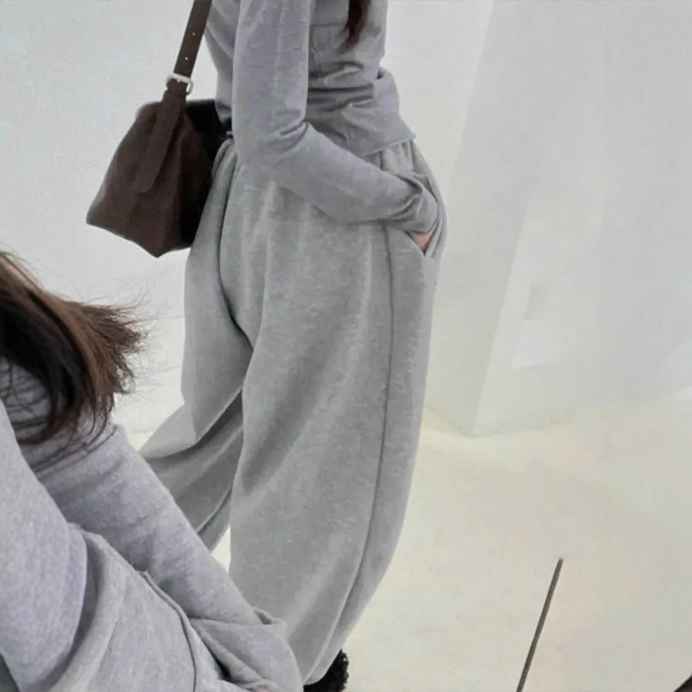 Damen bequeme Sweatpants mit elastischem Bund und legerem Schnitt Echo Archiv