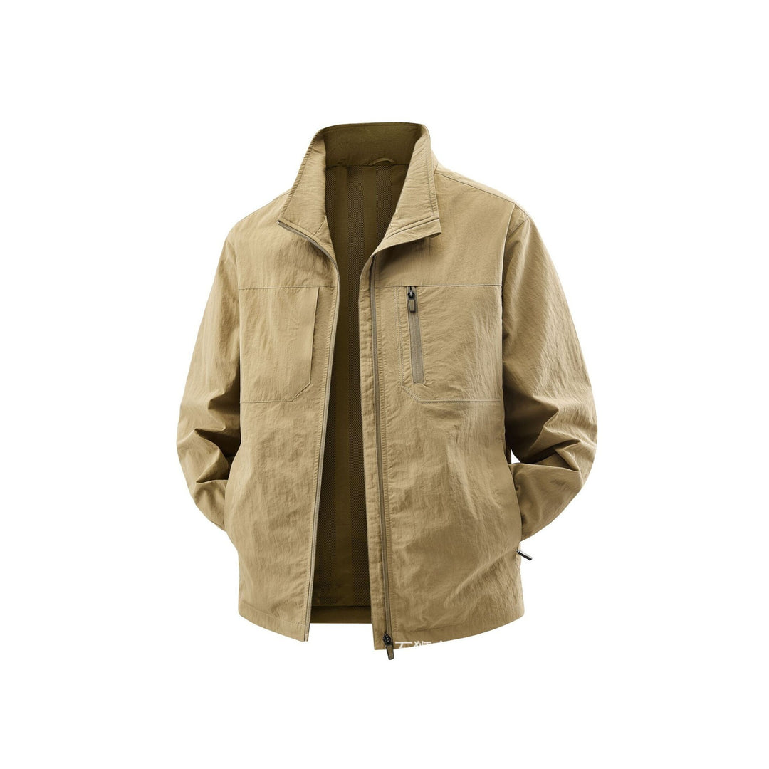 Herren Leichte Field-Utility-Jacke mit Mesh‑Futter, Stehkragen und Reißverschlusstaschen Echo Archiv