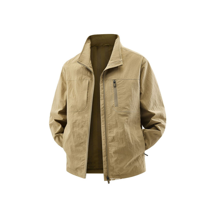 Herren Leichte Field-Utility-Jacke mit Mesh‑Futter, Stehkragen und Reißverschlusstaschen Echo Archiv