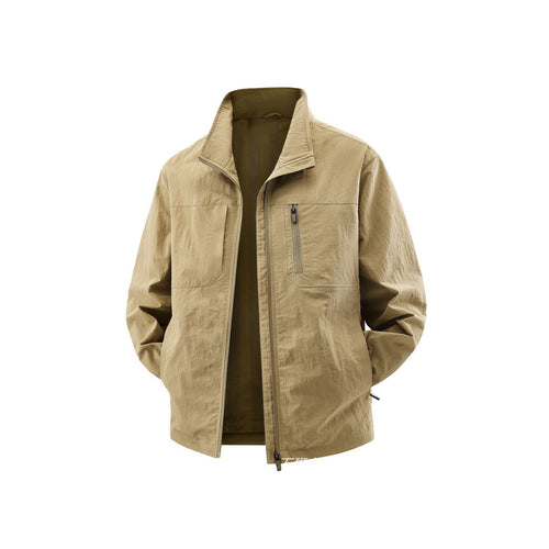 Herren Leichte Field-Utility-Jacke mit Mesh‑Futter, Stehkragen und Reißverschlusstaschen Echo Archiv