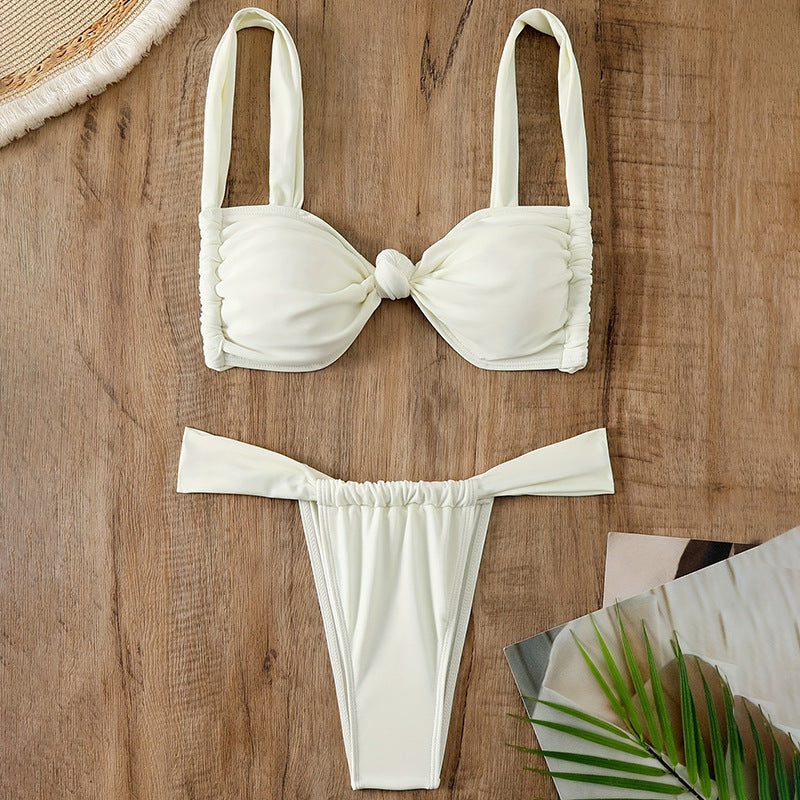 Damen Triangel-Bikini mit Knotendetails Echo Archiv