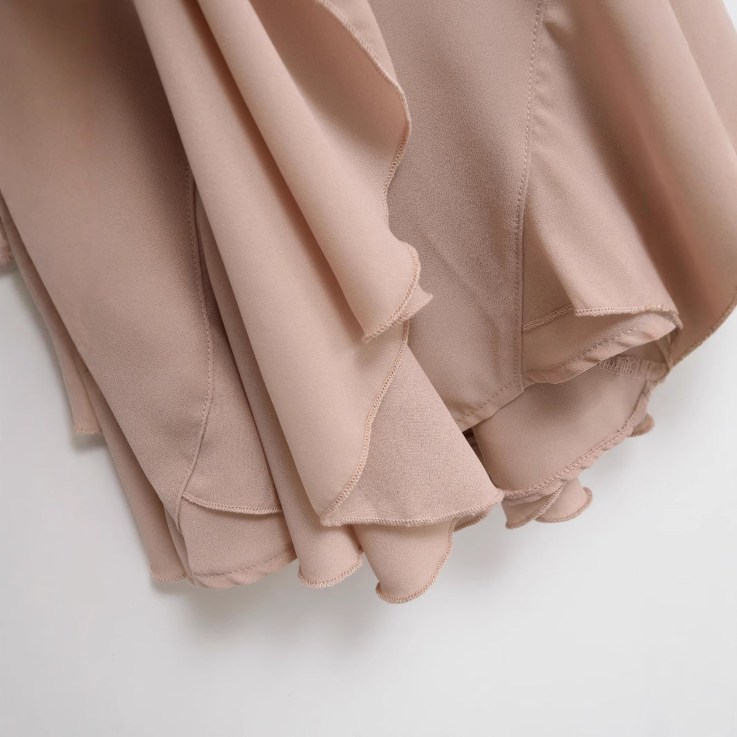 Damen Midirock mit stufigen Volants und elastischem Bund Echoarchiv