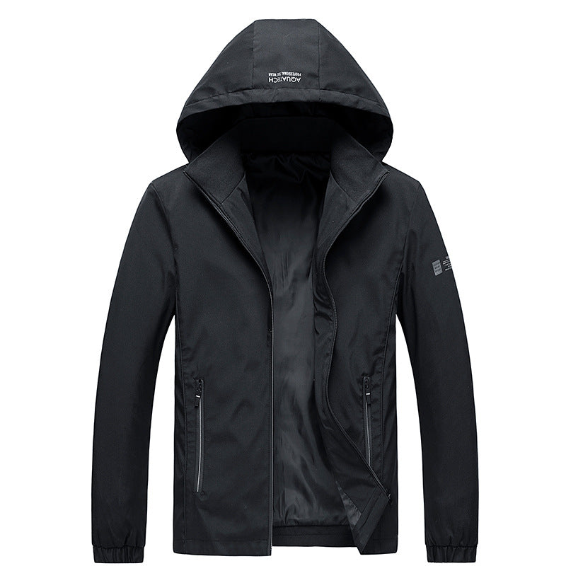 Herren Wetterfeste Outdoorjacke mit verstellbarer Kapuze Echo Archiv 1787797862