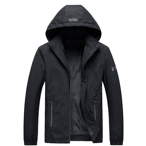 Herren Wetterfeste Outdoorjacke mit verstellbarer Kapuze Echo Archiv 1787797862