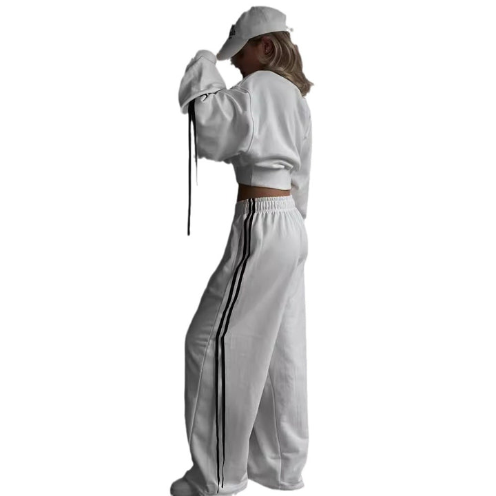 Damen nan weite Relax-Freizeithose mit Tunnelzug, elastischem Komfortbund und seitlichen Ziernähten Echo Archiv