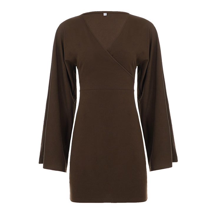Damen nan Wickel-Minikleid mit Kimonoärmeln, taillierter Miedernaht und stretchigem Jersey Echo Archiv