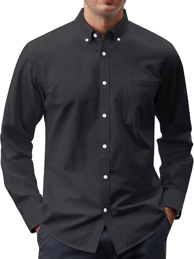 Herren nan Slim-Fit Oxford-Hemd mit Button-Down-Kragen, Brusttasche und elastischer Baumwollmischung Echo Archiv
