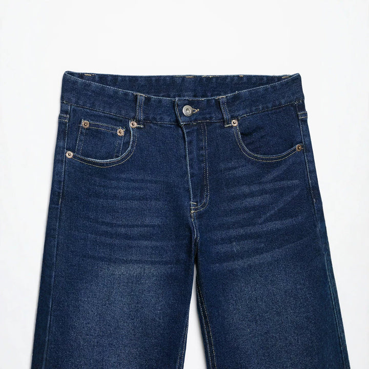 Damen Weite Cropped-Denim-Culotte im 5-Pocket-Design Echo Archiv