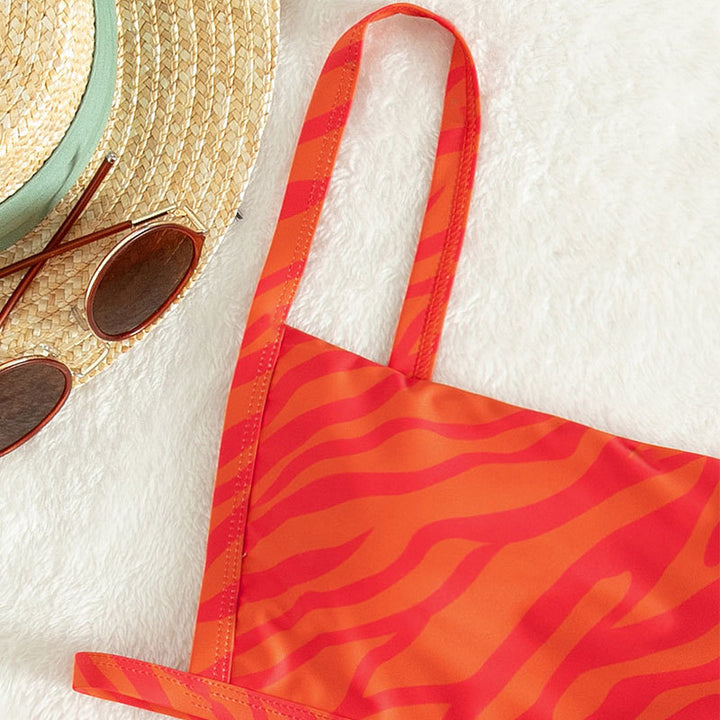 Damen Bikini-Set mit trendigem Schnitt und aufregendem Leopardenmuster Echo Archiv