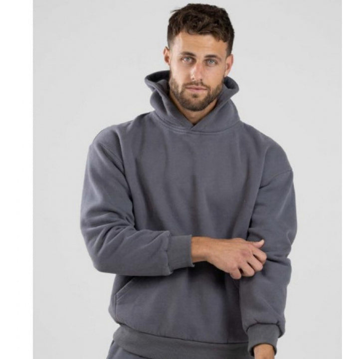 Damen nan extraweicher Oversize-Hoodie mit strukturierter Kängurutasche, überschnittener Schulter und angerauter Innenseite Echo Archiv