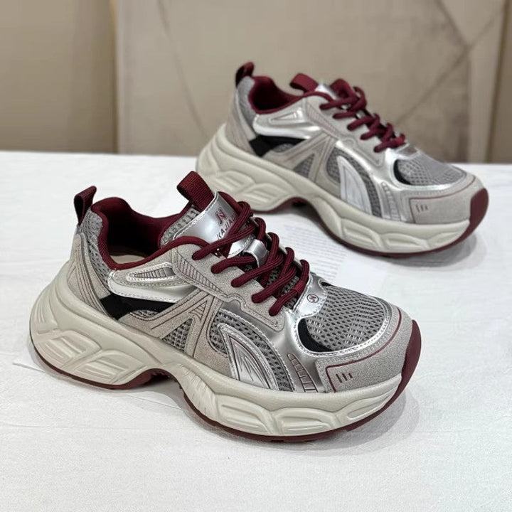 Damen Sportliche Sneakers mit atmungsaktivem Mesh und dämpfender Sohle Echo Archiv