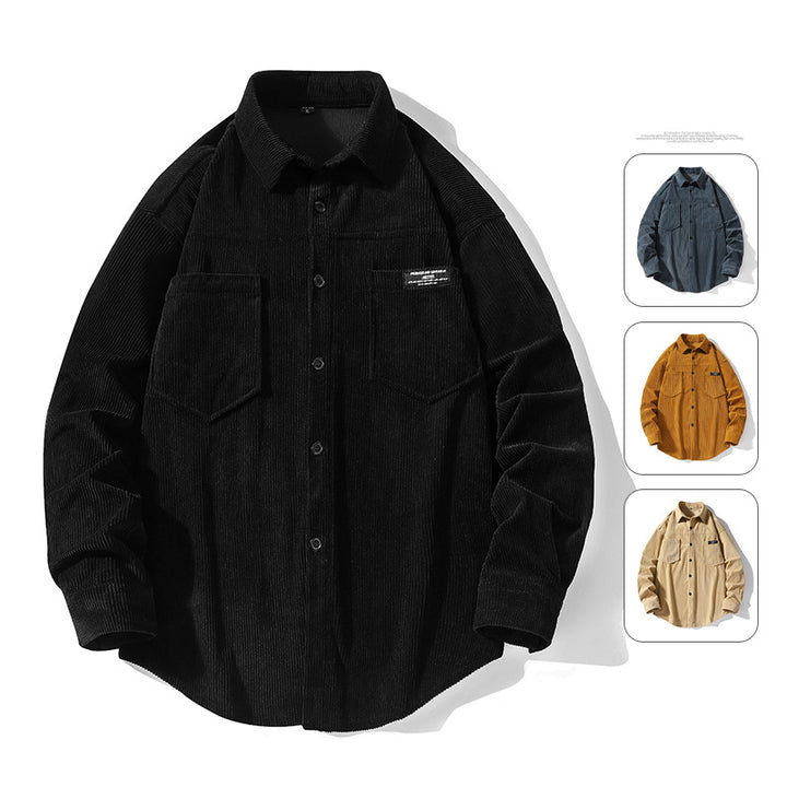 Herren Cordhemdjacke mit zwei Brusttaschen Echoarchiv
