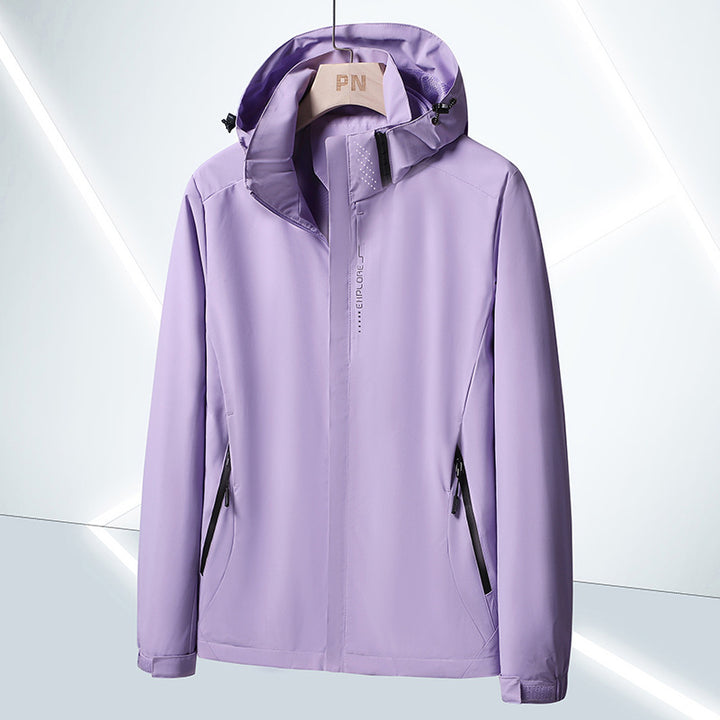 Herren Leichte Softshell-Funktionsjacke mit atmungsaktivem Meshfutter und verstellbarer Kapuze Echoarchiv