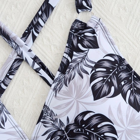 Damen Tankini-Set mit floralem Oberteil und klassischer Bikini-Hose Echo Archiv