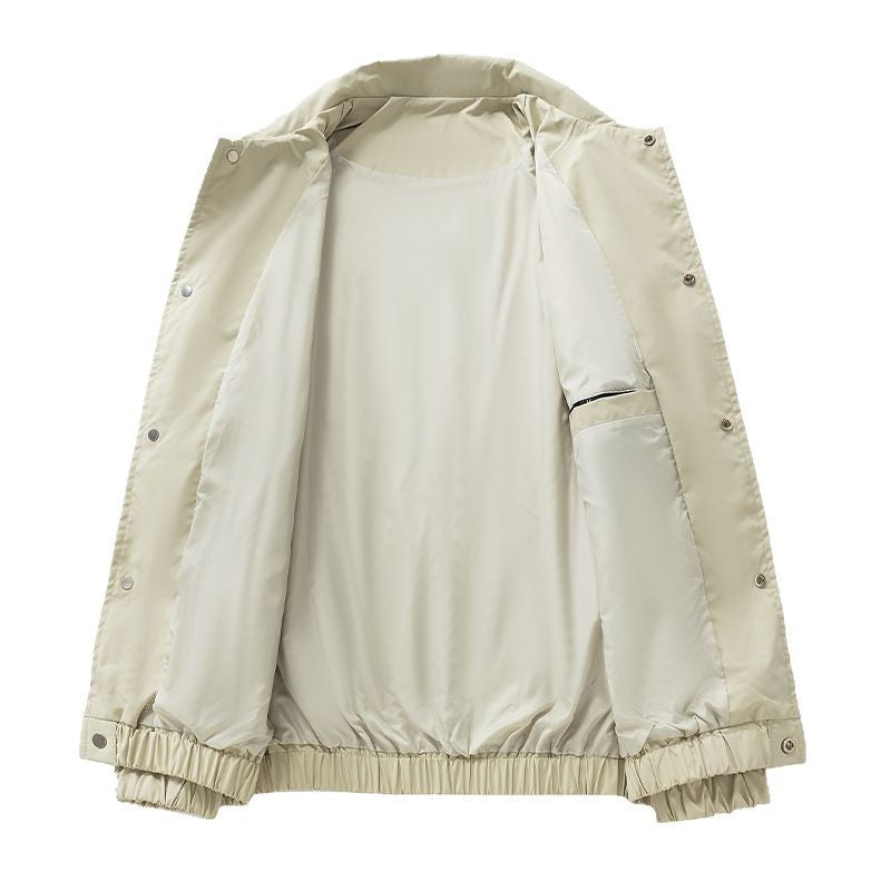 Herren Leichte Utility-Coachjacke mit Druckknopfverschluss, Ärmel-Reißverschluss & elastischem Saum Echo Archiv