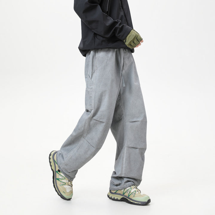Herren Relaxed Cargo-Hose mit elastischem Bund, Lagen-Paneelen und Utility-Taschen Echo Archiv