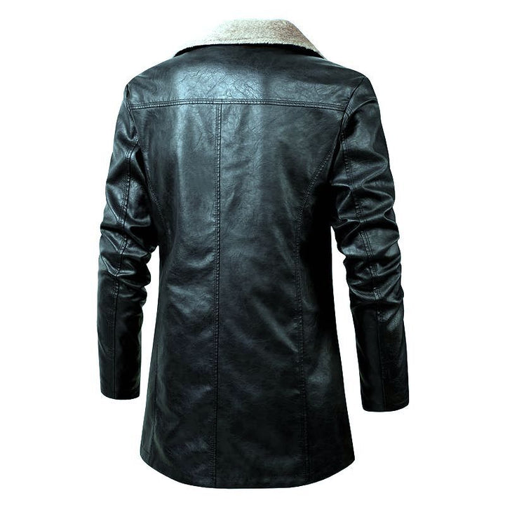 Herren Elegante Lederjacke mit Warmfutter Echo Archiv