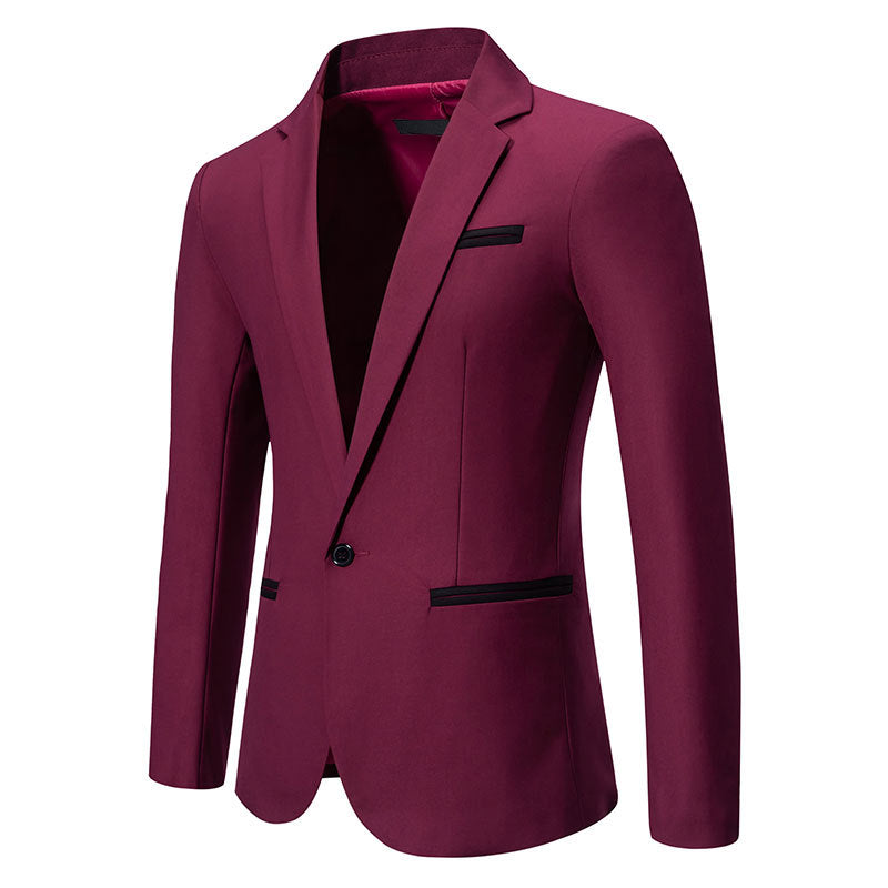 Herren eleganter Blazer mit modischem Schnitt und feinen Akzenten Echoarchiv