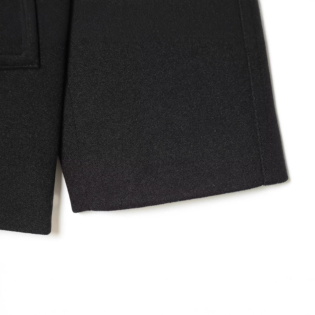 Damen Kurzer Oversized-Mantel im Boxy-Schnitt mit hohem Stehkragen Echoarchiv
