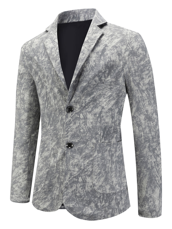 Herren eleganter, strukturierter Anzugblazer Echoarchiv