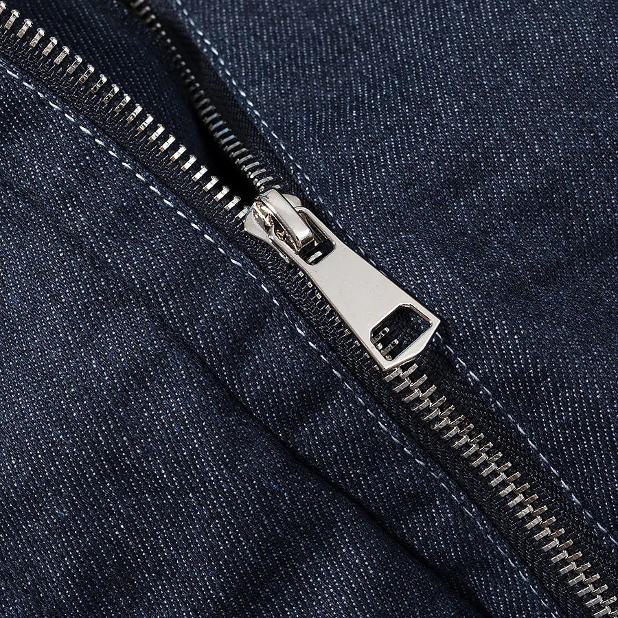 Damen nan Utility-Jeansjacke mit taillierten Abnähern, verdeckter Druckknopfleiste und aufgesetzten Brustklappen Echo Archiv