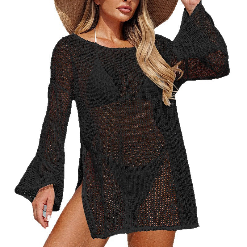 Damen transparente Strandbluse mit funkelndem Effekt Echo Archiv