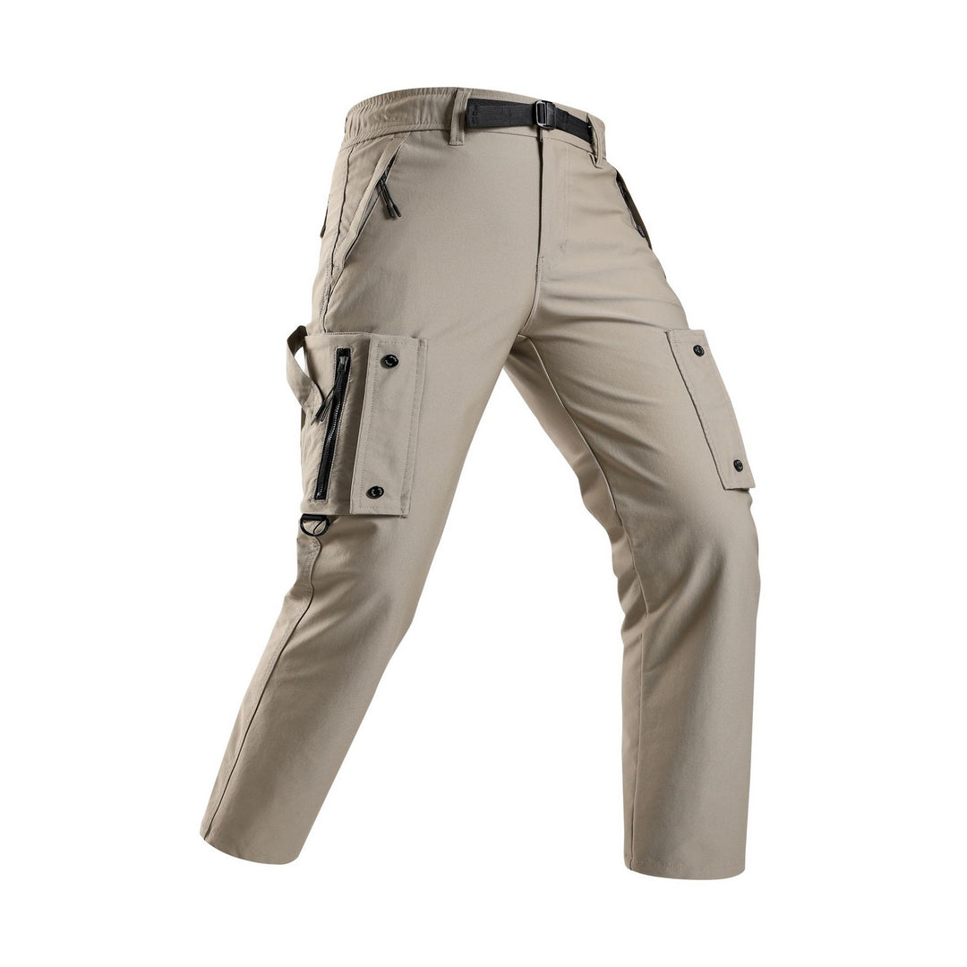 Herren Slim‑Tapered Cargo‑Hose mit Zipper‑Taschen, D‑Ring und Komfortbund Echo Archiv