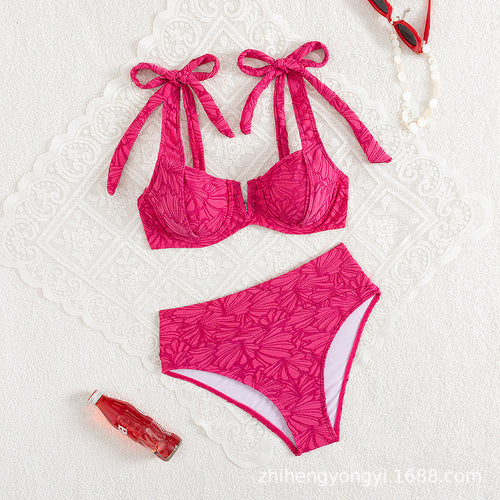 Damen Push-Up Bikini mit verspieltem Schleifen-Design Echo Archiv