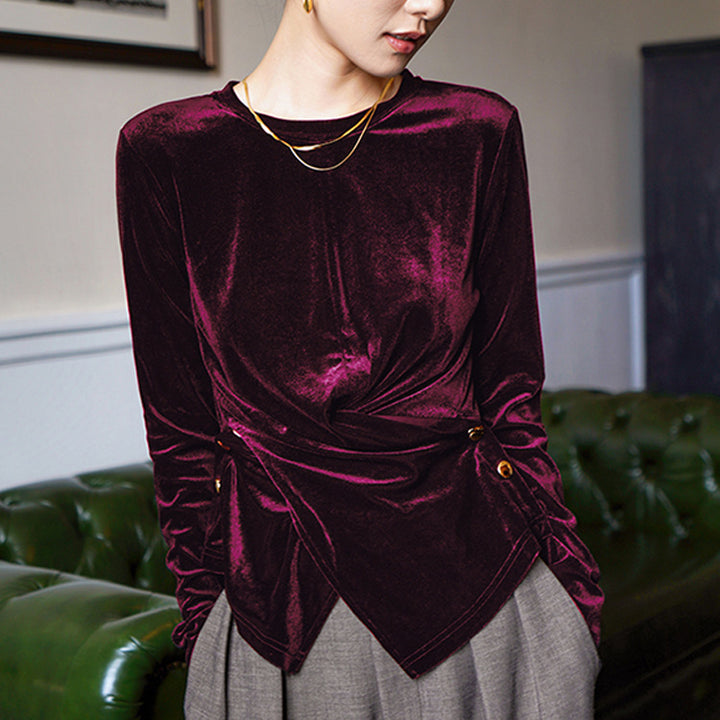 Damen Elegant geschnittene Bluse mit Twist-Detail Echoarchiv