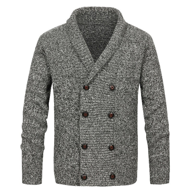 Herren nan Strickjacke mit Schalkragen und doppelter Knopfleiste Echo Archiv