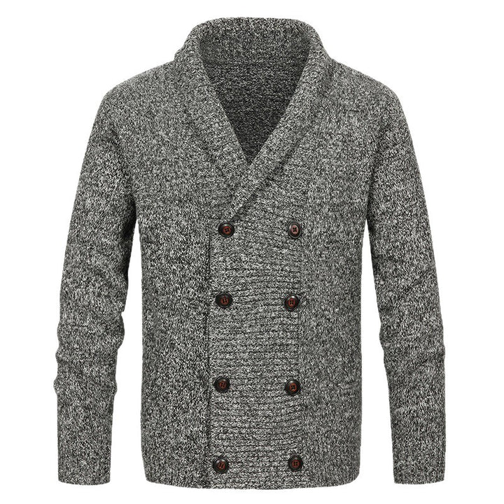 Herren nan Strickjacke mit Schalkragen und doppelter Knopfleiste Echo Archiv