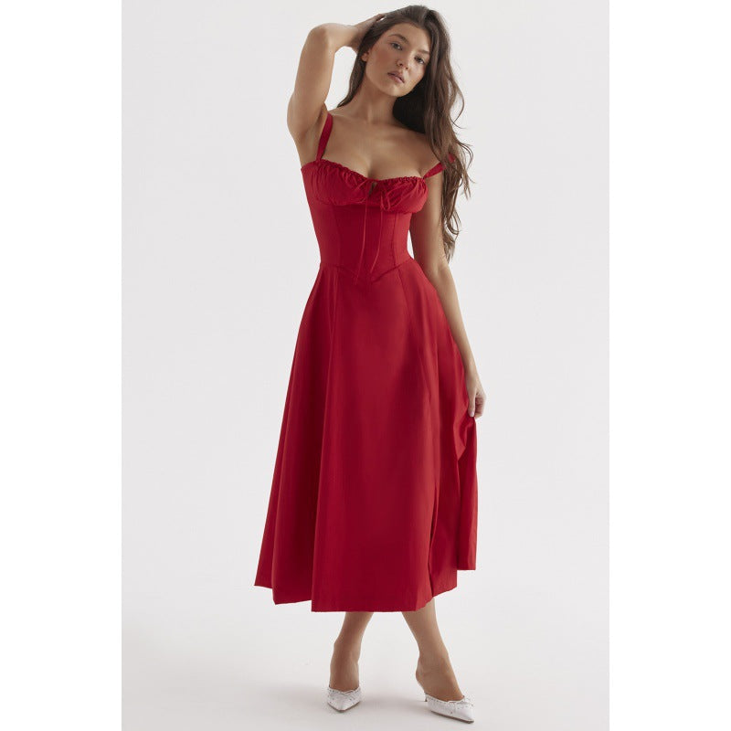 Damen Maxikleid mit floralem Design und elegantem Schlitz Echo Archiv