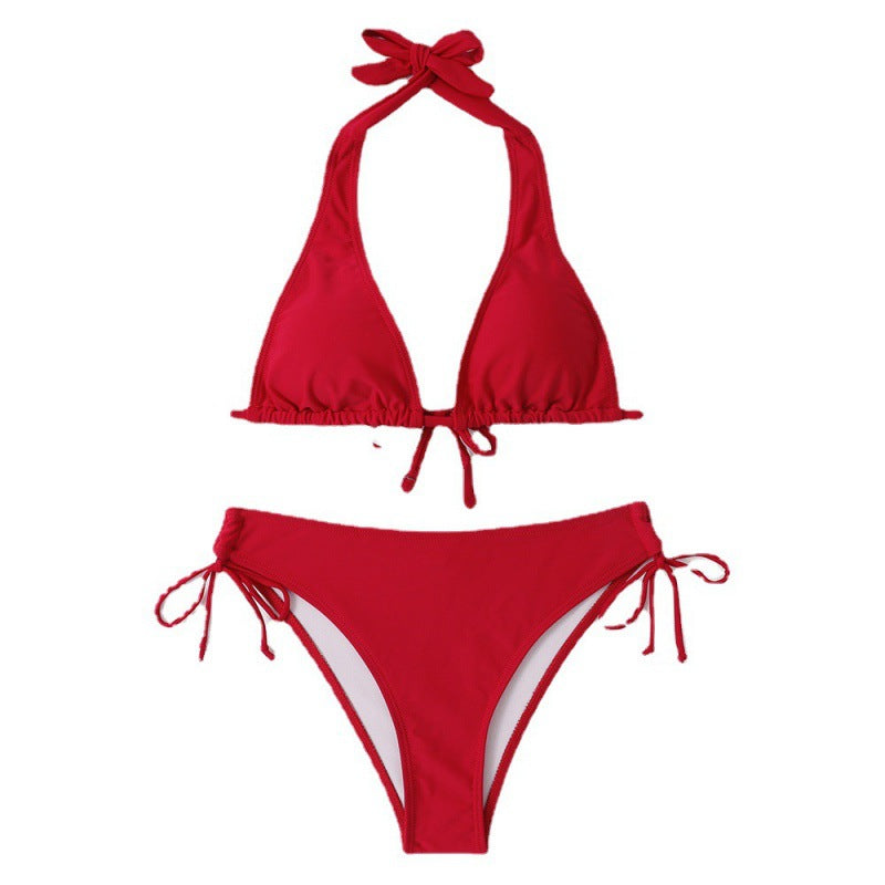 Damen Triangel-Bikini mit verstellbarem Halterdesign und seitlichem Bindeband Echo Archiv