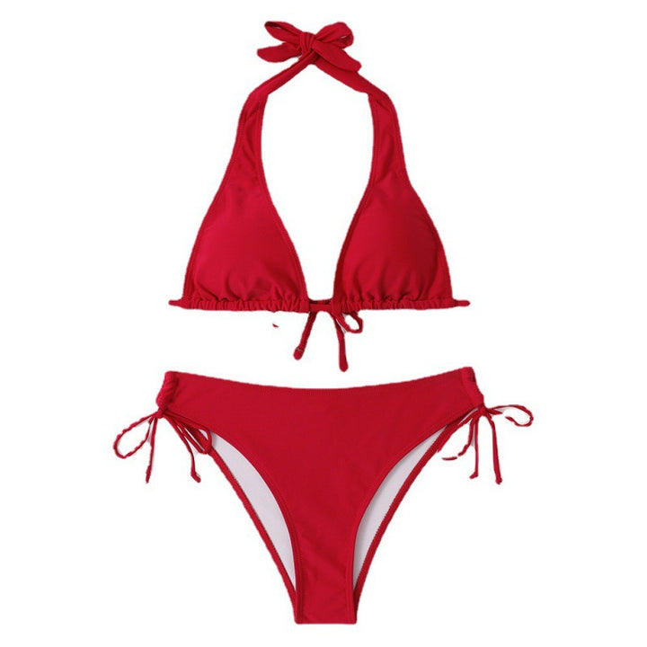 Damen Triangel-Bikini mit verstellbarem Halterdesign und seitlichem Bindeband Echo Archiv