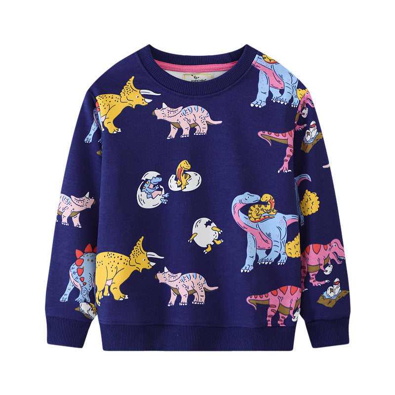Jungen Sweatshirt mit buntem Dinosauriermuster Echo Archiv