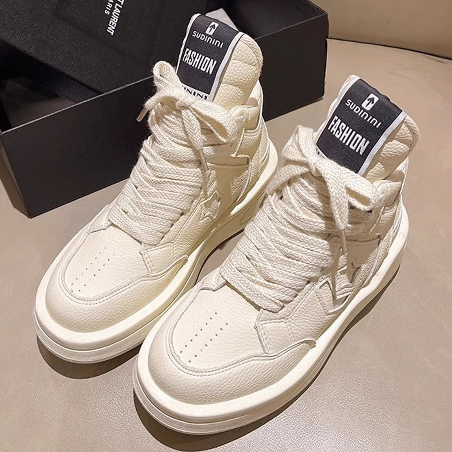 Damen Chunky High-Top Plateausneaker mit gepolstertem Schaft und ergonomischer Komfortsohle – Névara