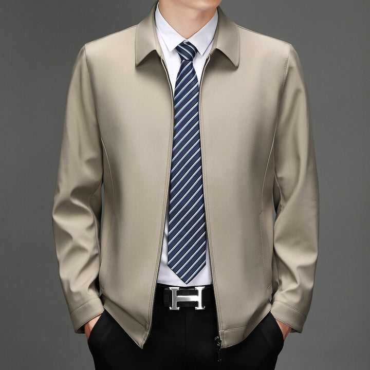 Herren elegante Übergangsjacke mit modernem Kragen Echoarchiv