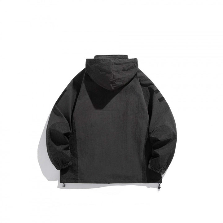 Unisex Technische Utility-Kapuzenjacke mit Reißverschluss, Brusttaschen und Klettpatch Echo Archiv