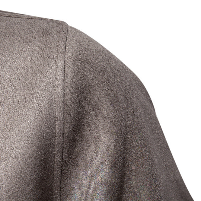 Herren leichter Kunstleder-Jacke mit praktischen Taschen Echoarchiv