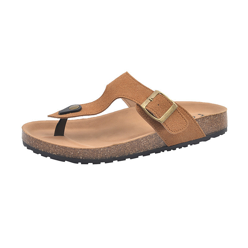Damen Komfortable Zehentrenner-Sandalen mit verstellbarem Riemen und ergonomischer Sohle Echoarchiv
